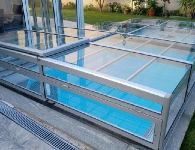 Poolüberdachung Nevada plus, hohe Ausführung